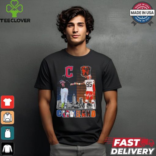 Official Cleveland Sports Teams José Ramírez And Myles Garrett Signatures Shirt