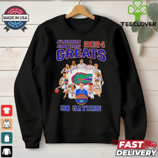 Official Coach Todd Golden and Players Go Florida Gators 2024 Greats Basketball Signatures shirt
