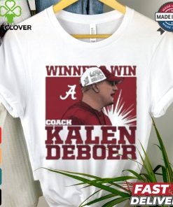 Official Coach kalen deboer winners win Alabama Football cartoon T shirt