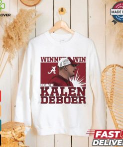 Official Coach kalen deboer winners win Alabama Football cartoon T shirt