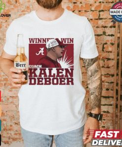 Official Coach kalen deboer winners win Alabama Football cartoon T shirt