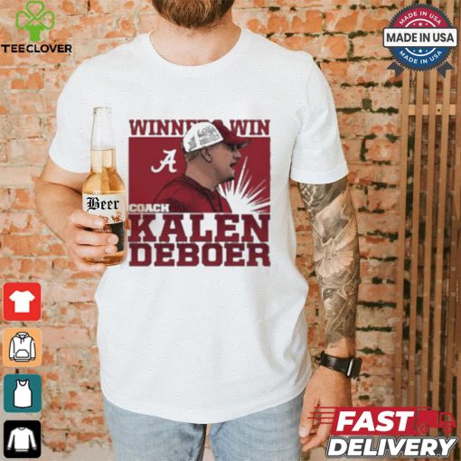 Official Coach kalen deboer winners win Alabama Football cartoon T shirt