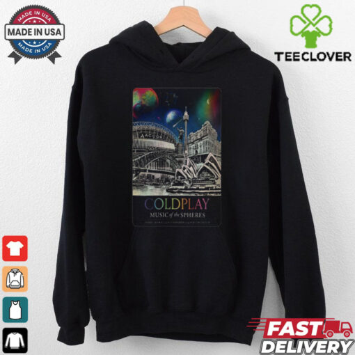 Official Coldplay Tour In Sydney Aus On Nov 6 10 2024 Poster Shirt