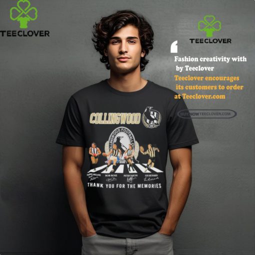 Official Collingwood Magpies Abbey Road Thank You For The Memories Signatures Shirt