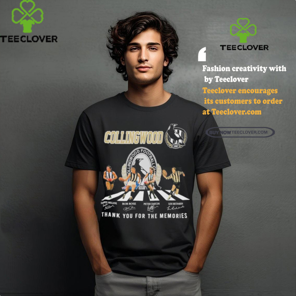 Official Collingwood Magpies Abbey Road Thank You For The Memories Signatures Shirt Official Collingwood Magpies Abbey Road Thank You For The Memories Signatures Shirt