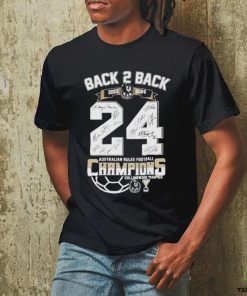 Official Collingwood Magpies Back 2 Back 2023 2024 Australian Rules Football Champions Shirt