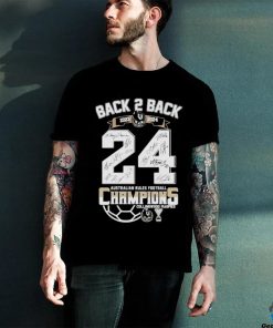 Official Collingwood Magpies Back 2 Back 2023 2024 Australian Rules Football Champions Shirt