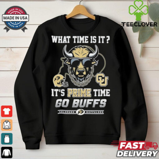 Official Colorado Buffaloes What Time Is It It’s Prime Time Go Buffs shirt