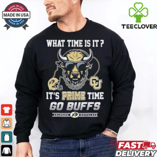 Official Colorado Buffaloes What Time Is It It’s Prime Time Go Buffs shirt