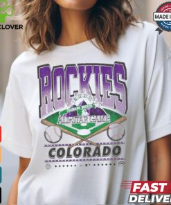 Official Colorado Rockies White Straight Shot 47 Franklin Fashion Shirt