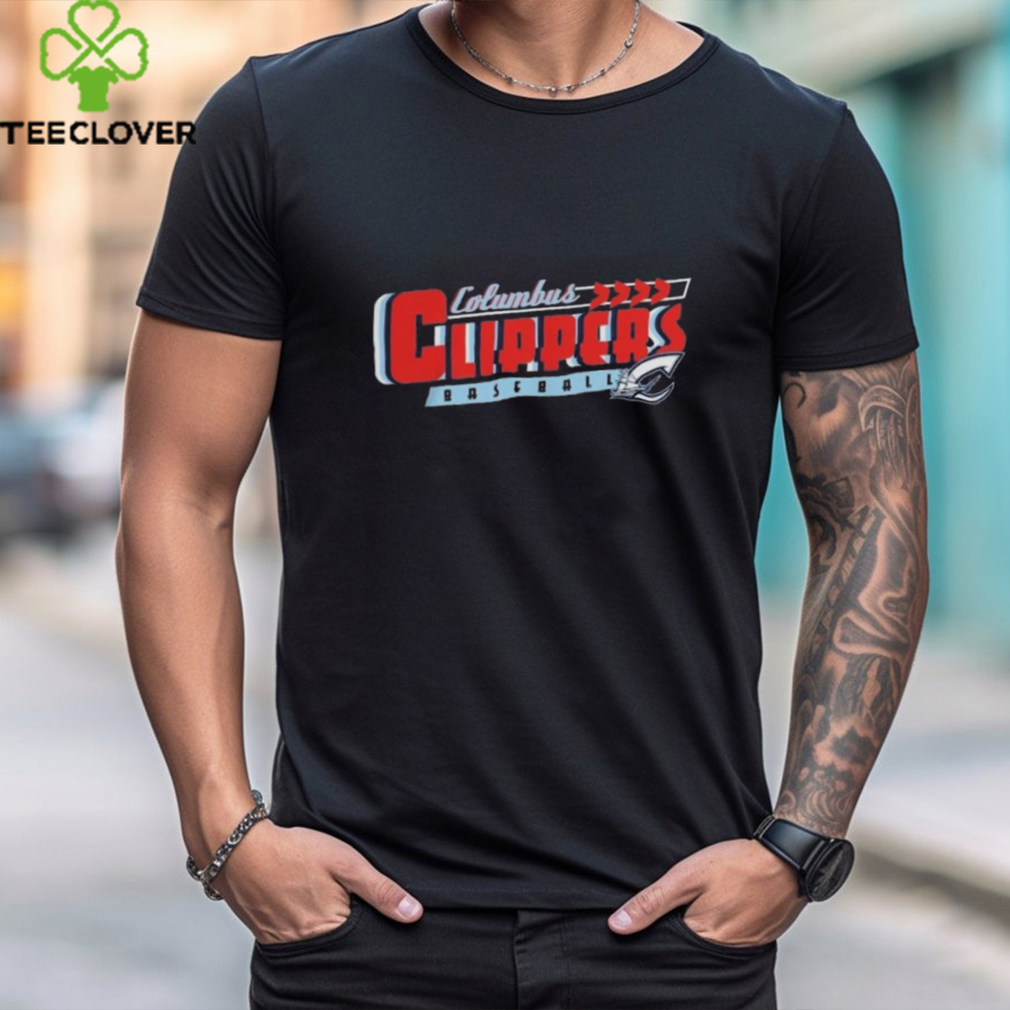 Official Columbus Clippers Bimm Ridder Sprig Logo T Shirt Official Columbus Clippers Bimm Ridder Sprig Logo T Shirt
