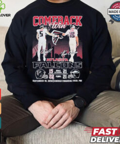 Official Comeback Win Atlanta Falcons September 16, 2024 Lincoln Financial Field, Phi Signature T Shirt