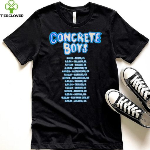 Official Concrete Boys Tour Dates Shirt