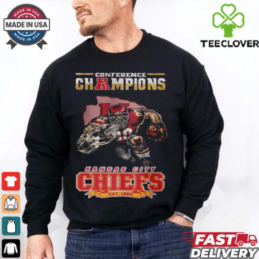 Official Conference Champions Kansas City Chiefs AFC Est 1960 Mascot Shirt