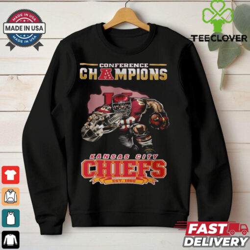 Official Conference Champions Kansas City Chiefs AFC Est 1960 Mascot Shirt