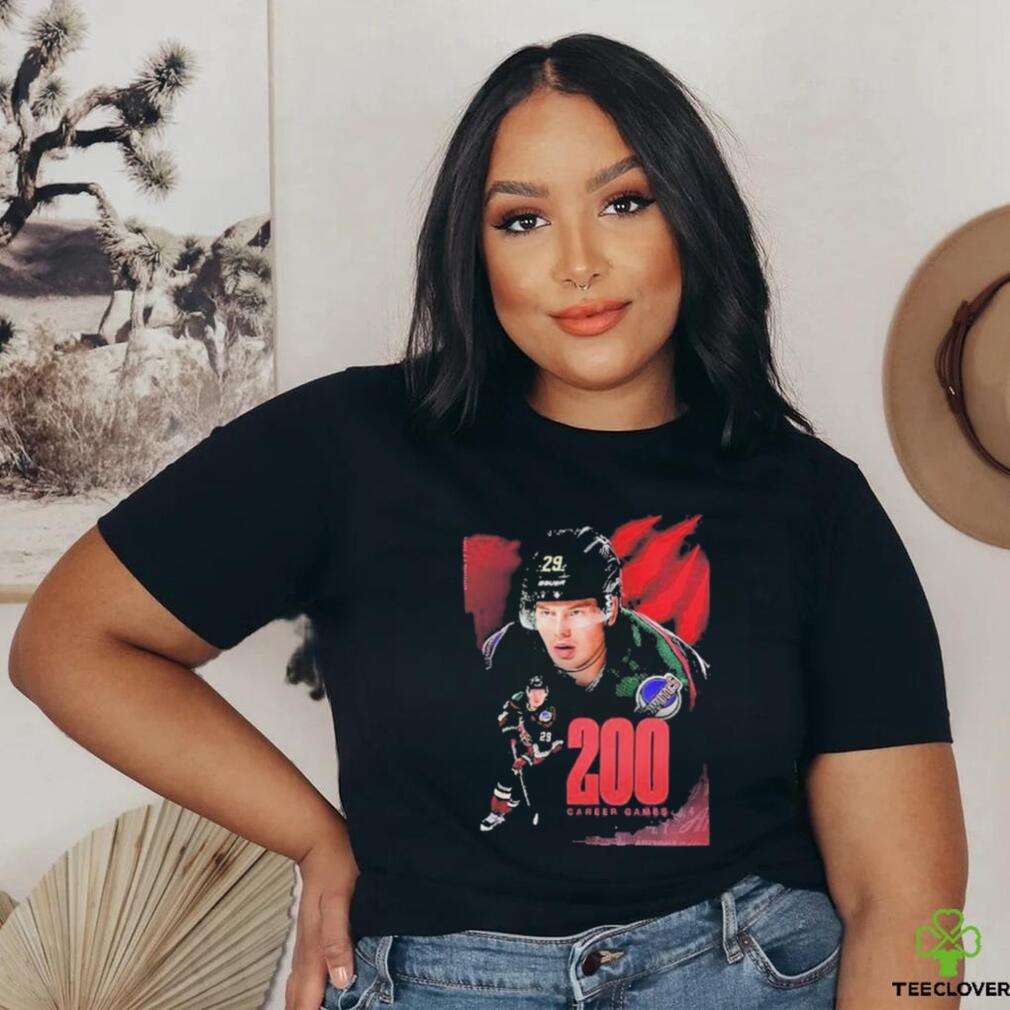 Official Congrats On 200 Career Games Barrett Hayton Of Arizona Coyotes Unisex T Shirt Official Congrats On 200 Career Games Barrett Hayton Of Arizona Coyotes Unisex T Shirt