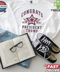 Official Congrats President Trump 45 47 Election Victory Shirt