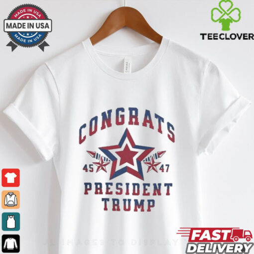 Official Congrats President Trump 45 47 Election Victory Shirt