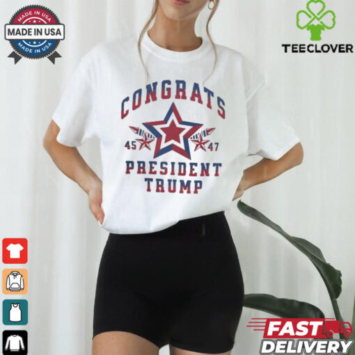 Official Congrats President Trump 45 47 Election Victory Shirt