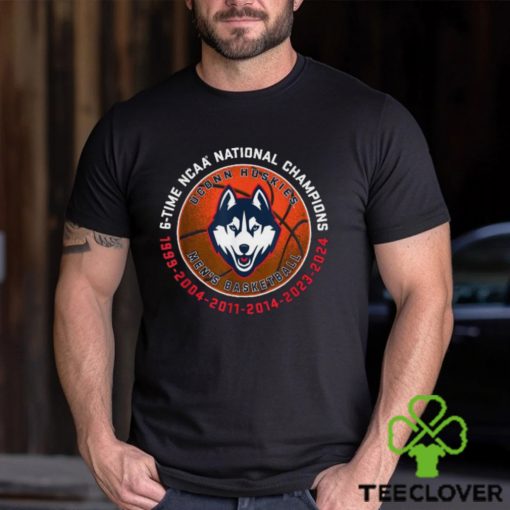 Official Connecticut Huskies National Champs 2024 Basketball 6 Time T Shirt