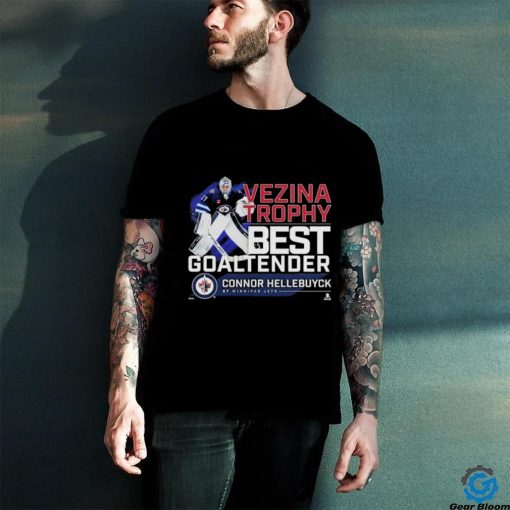 Official Connor Hellebuyck Winnipeg Jets 2024 Vezina Trophy Winner T Shirt