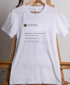 Official Conor Mcgregor Tweet Super Fan Mcgregorrousey2 T Shirts