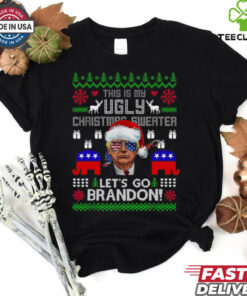 Official Conservative Santa Trump This Is My Ugly Christmas 2024 Shirt Let’s Go Brandon Ugly Christmas 2024 Shirt