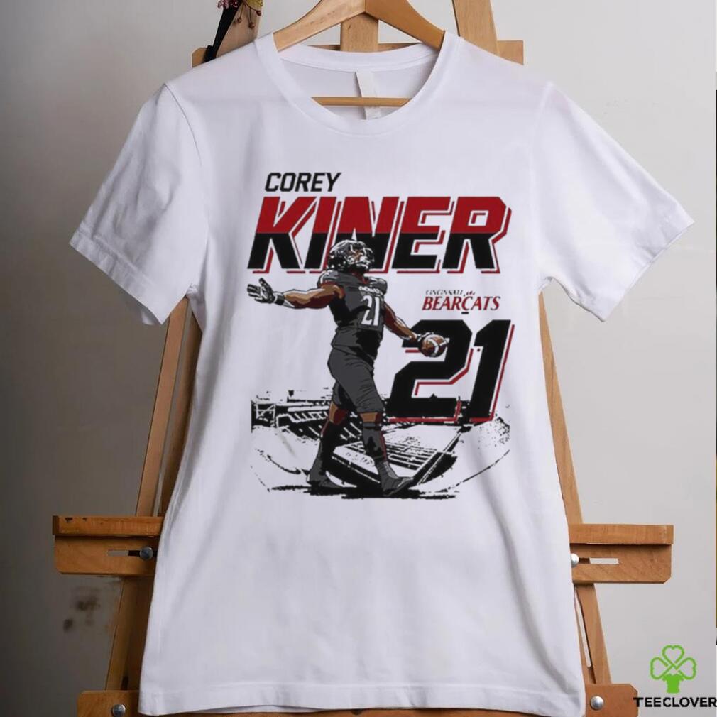 Official Corey Kiner Stadium 21 Cincinnati Bearcats Rugby Shirt Official Corey Kiner Stadium 21 Cincinnati Bearcats Rugby Shirt