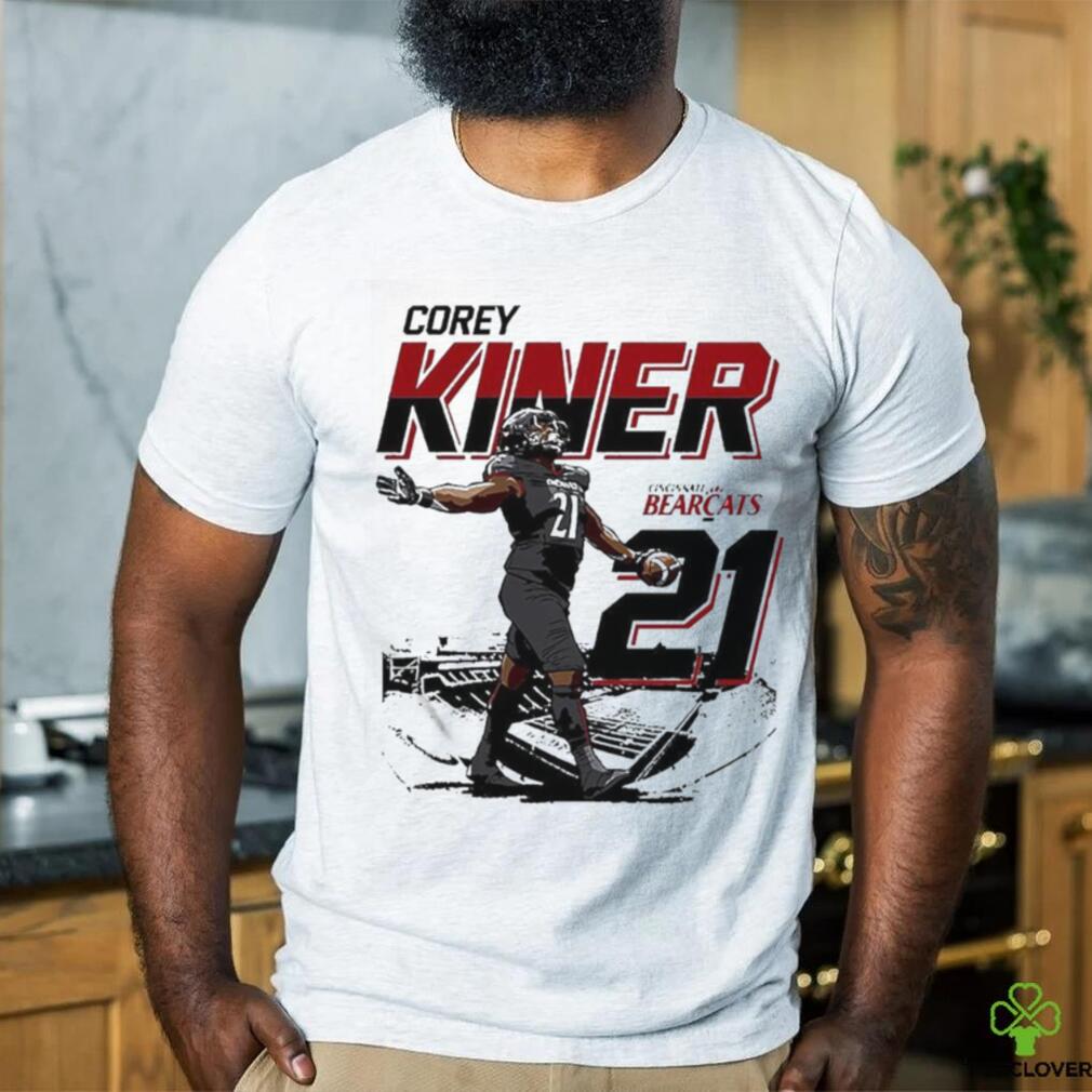 Official Corey Kiner Stadium 21 Cincinnati Bearcats Rugby Shirt Official Corey Kiner Stadium 21 Cincinnati Bearcats Rugby Shirt