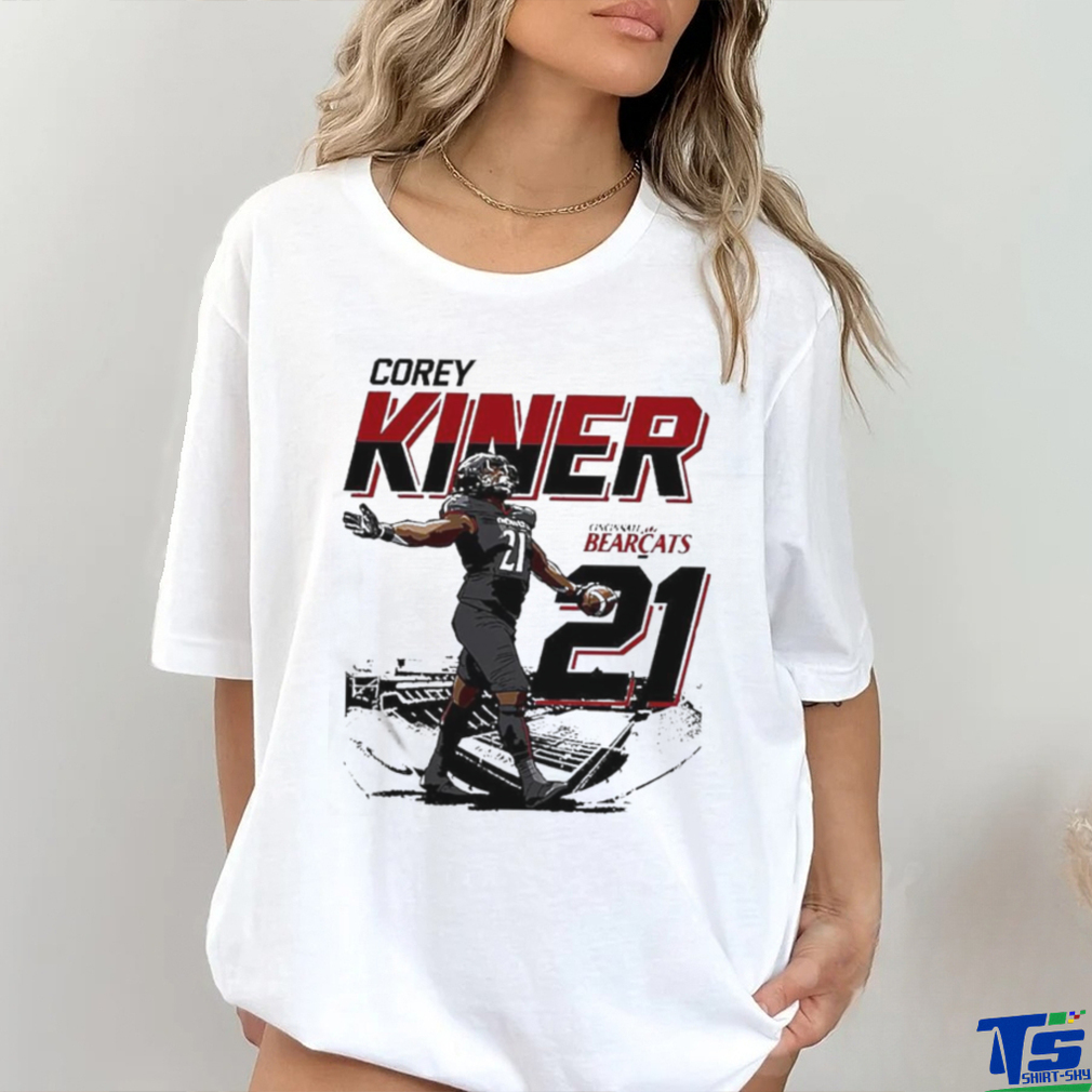 Official Corey Kiner Stadium 21 Cincinnati Bearcats Rugby Shirt Official Corey Kiner Stadium 21 Cincinnati Bearcats Rugby Shirt