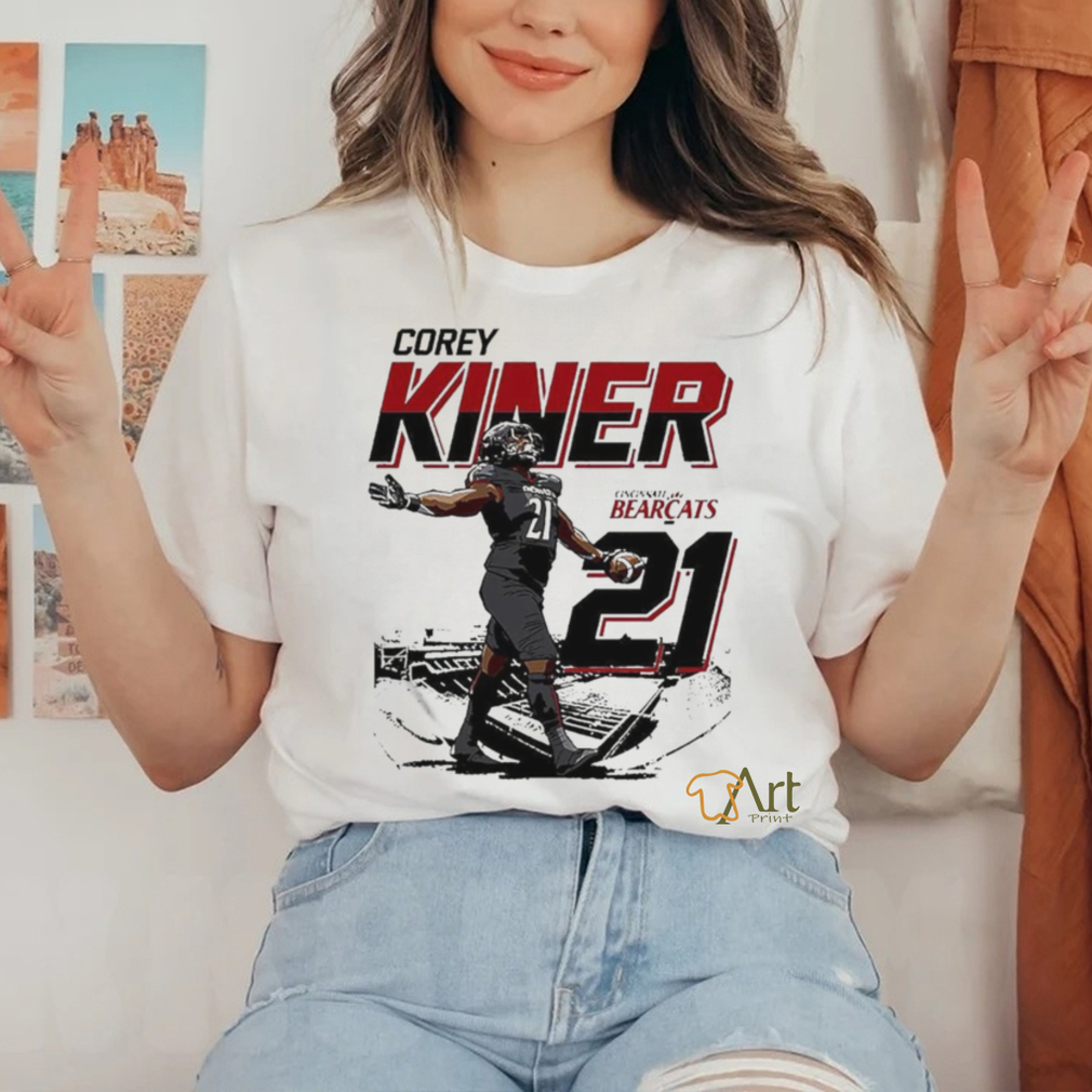 Official Corey Kiner Stadium 21 Cincinnati Bearcats Rugby Shirt Official Corey Kiner Stadium 21 Cincinnati Bearcats Rugby Shirt