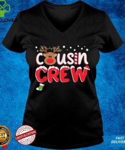 Official Cousin Crew Christmas 2021 Family Matching Pajamas Santa Elf T Shirt Hoodie, Sweat
