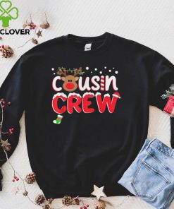 Official Cousin Crew Christmas 2021 Family Matching Pajamas Santa Elf T Shirt Hoodie, Sweat