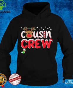 Official Cousin Crew Christmas 2021 Family Matching Pajamas Santa Elf T Shirt Hoodie, Sweat