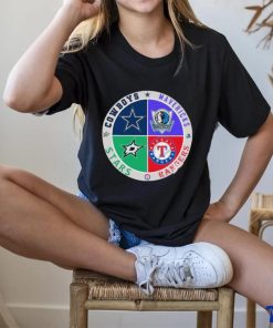 Official Cowboys, Mavericks Rangers And Stars Logo Ornament Custom Name shirt