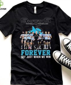 Official Cronulla Sutherland Sharks Forever Not Just When We Win Signatures shirt