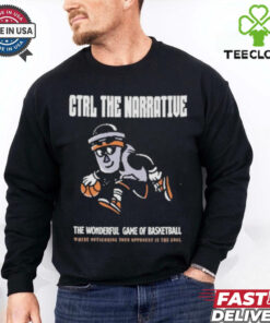 Official Ctrl The Narrative The Wonderful Game Of Basketball T shirt