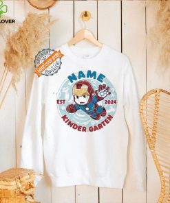 Official Custom hero iron man kindergarten est 2024 shirt