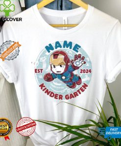 Official Custom hero iron man kindergarten est 2024 shirt