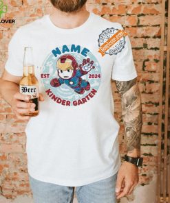 Official Custom hero iron man kindergarten est 2024 shirt