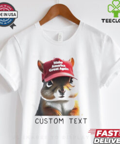 Official Custom text the squirrel peanut Donald Trump Shirt