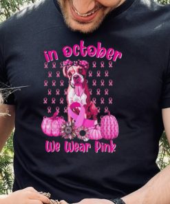 Official Cute We Wear Pink Boxer Breast Cancer Pumpkin Halloween T Shirt