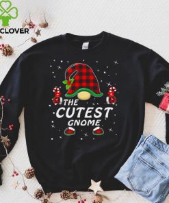 Official Cutest Gnome Buffalo Plaid Matching Family Christmas Shirt hoodie, sweater shirt