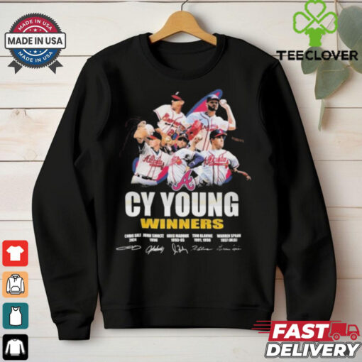 Official Cy Young Atlanta Braves Winners Signatures shirt