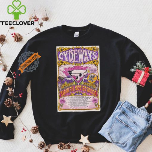 Official Cydeways Shaken Not Stirred 2024 Tour Poster shirt