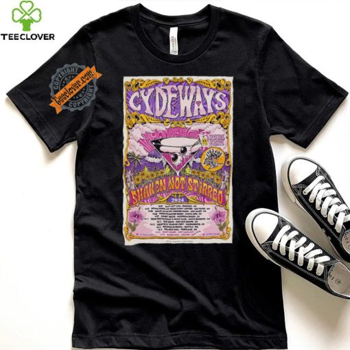 Official Cydeways Shaken Not Stirred 2024 Tour Poster shirt
