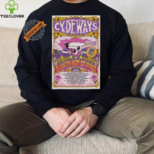 Official Cydeways Shaken Not Stirred 2024 Tour Poster shirt