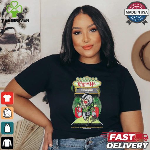 Official Cypress Hill With Special Guest Tech N9ne Copote Live Poster For Downtown Las Vegas Event Centrer In Las Vegas NV On October 26th 2024 shirt