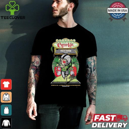 Official Cypress Hill With Special Guest Tech N9ne Copote Live Poster For Downtown Las Vegas Event Centrer In Las Vegas NV On October 26th 2024 shirt