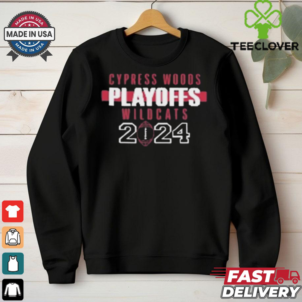 Official Cypress Woods Football Playoffs Wildcats 2024 t shirt Official Cypress Woods Football Playoffs Wildcats 2024 t shirt